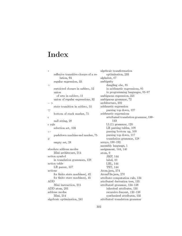 Compiler Design: Theory, Tools, and Examples - Page 302